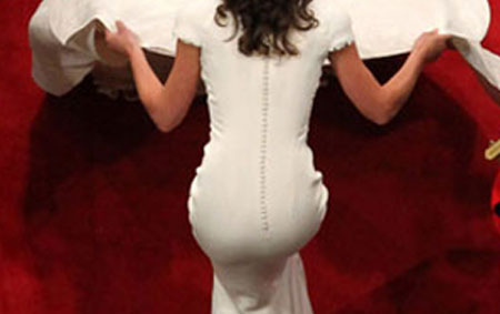 Pippa Middleton's arse has parted with its cheeks after an astonishing 28 