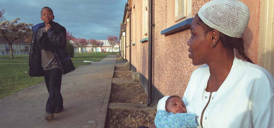 2.5.01. Mosney, County Meath, Ireland. Direct provision accomodation for asylum seekers. ©Photo by Derek Speirs