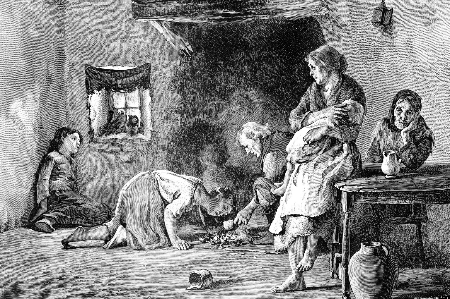 Картина голод. 1315-1317 Великий голод в Европе. Голод в Ирландии 1845-1849. Великий голод в Ирландии. Картофельный голод 1845-1849.
