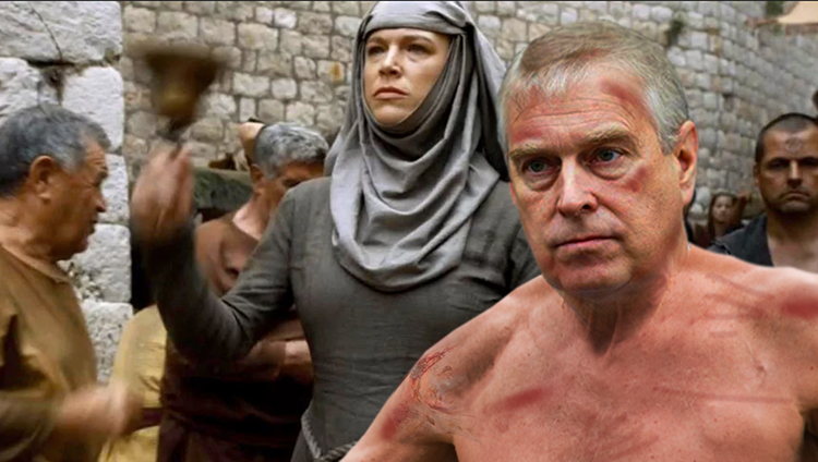 Prince Andrew Forced To Walk Naked Through London As Woman W